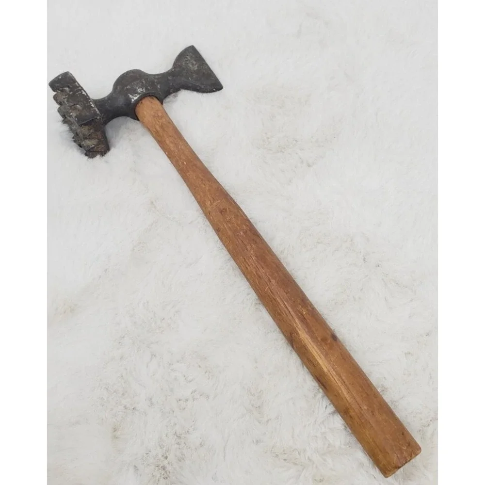 Primitive Meat Tenderizer Hammer Butcher‎ Mallet Wood Handle Farmhouse Antique